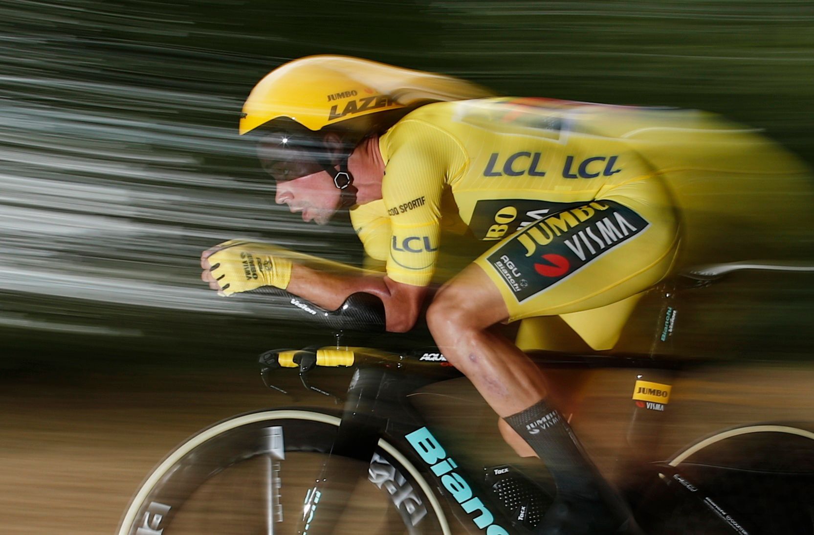 Primož Roglič ve 20. etapě Tour de France