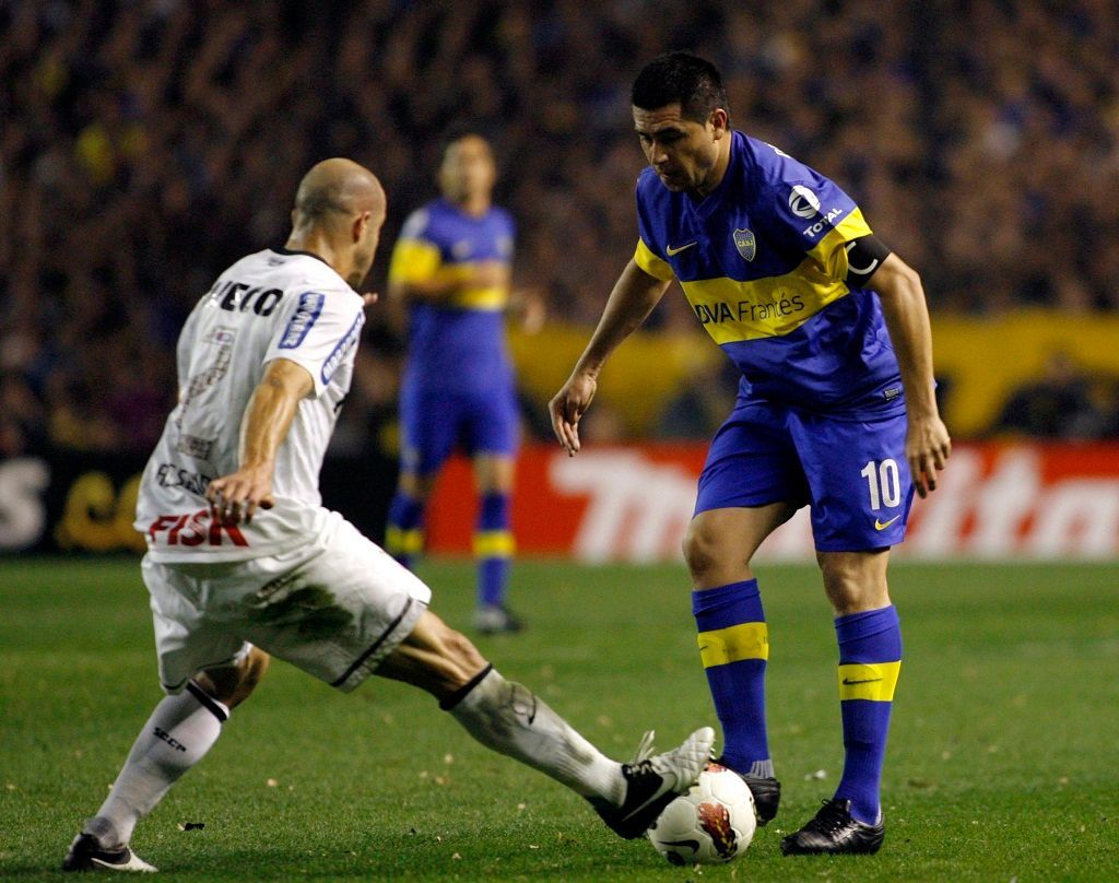 Juan Roman Riquelme, argentinský fotbalista týmu Boca Juniors