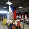 Šatna českých hokejistů na MS 2019 v Bratislavě