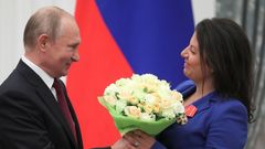 Vladimir Putin a Margarita Simonjanová.