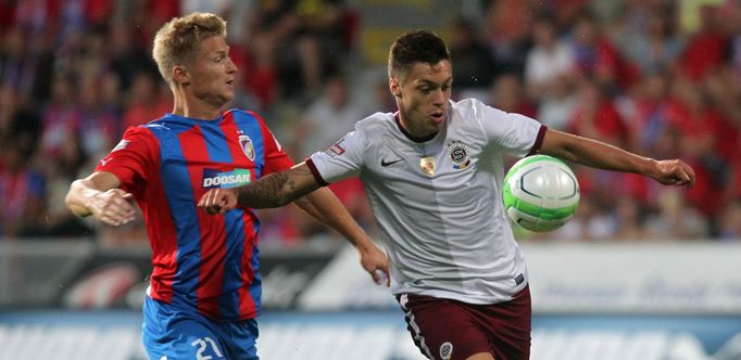 Fotbal, GL, Plzeň - Sparta: Václav Procházka - Václav Kadlec