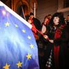 Demonstrace proti zvolení Ondráčka do čela komise pro GIBS
