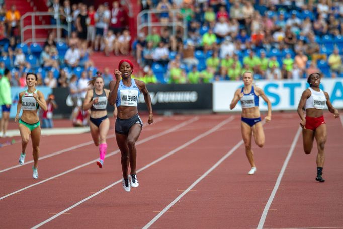 Zlatá tretra 2019: Bahamka Shaunae Millerová-Uibová, běh na 300 metrů