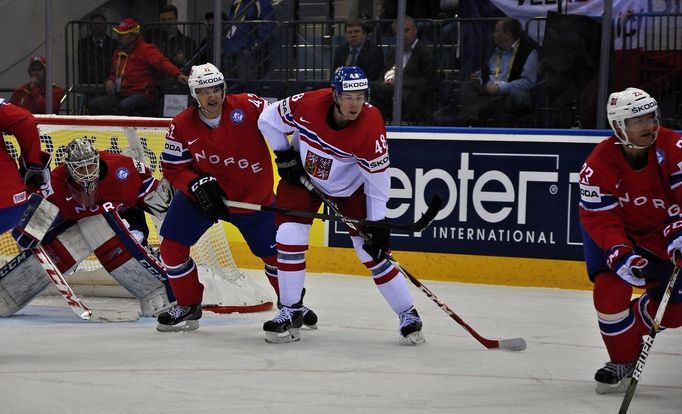 MS 2014, Česko - Norsko: Tomáš Hertl - Henrik Odegaard