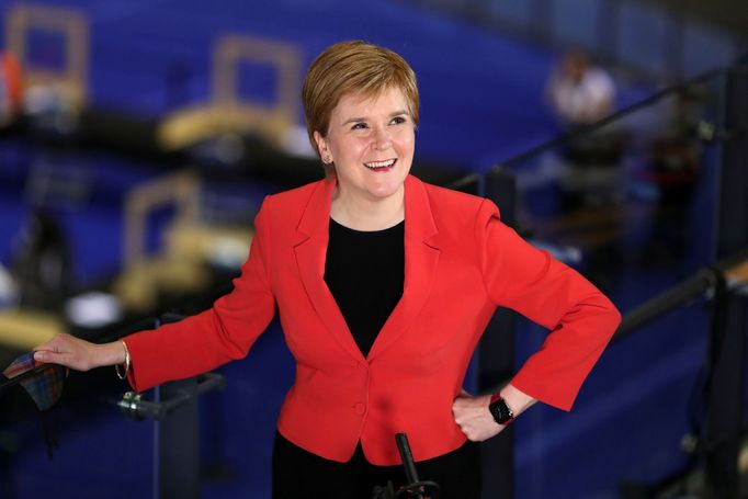 Šéfka Skotské národní strany (SNP) Nicola Sturgeonová