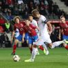 Harry Kane dává gól z penalty v utkání kvalifikace ME 2020 Česko - Anglie