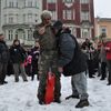 Protest státních zaměstnanců v Ostravě