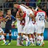 fotbal, kvalifikace ME 2020, Slovensko - Chorvatsko, radost Chorvatska