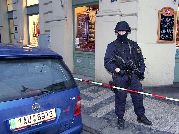 Policejní cvičení v ČNB