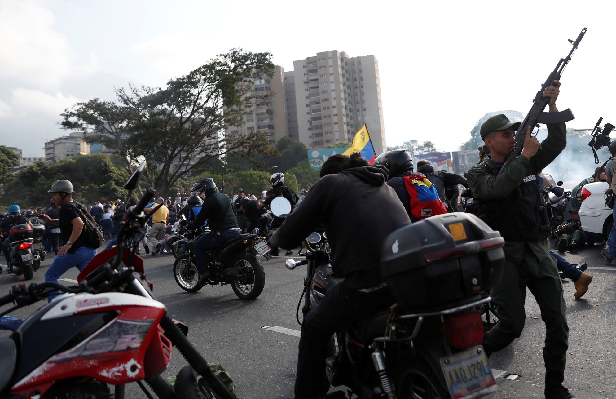 Venezuela Juan Guaido střet