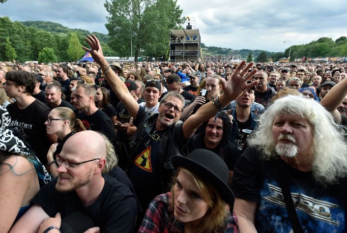 Návštěvníci festivalu Masters of Rock.