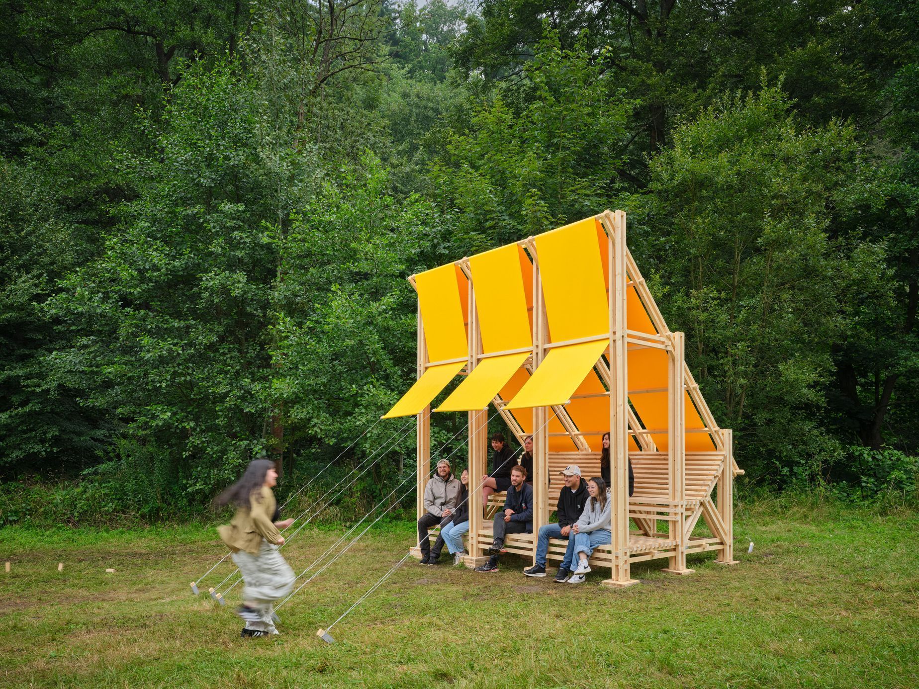 rekreační bydlení, glamping, škola, studenti, architektura, česká kamenice