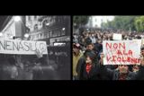 Demonstrující studenti byli zastaveni na Národní třídě v Praze a obklíčeni bezpečnostními jednotkami až na tzv. uličky, kudy mohli poté, co se nechají zbít, uprchnout. Photo © ČTK/Pavel Hroch, 17.11.1989 Jedenáct dní po útěku tuniského prezidenta ze země nepřestávají Tunisané demonstrovat, aby se ujistili, že nedojde jen ke kosmetickým změnám ve vedení země. Požadují odstoupení premiéra a všech kádrů spojených s režimem. Na transparentu je ve francouzštině nápis „Ne násilí“. Photo © ČTK/AP Hassen Dridi, 25.1.2011