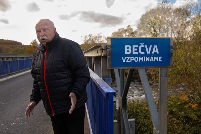 Řeka Bečva a její okolí. Hovoří rybář, která havárii nahlásil, Stanislav Pernický.