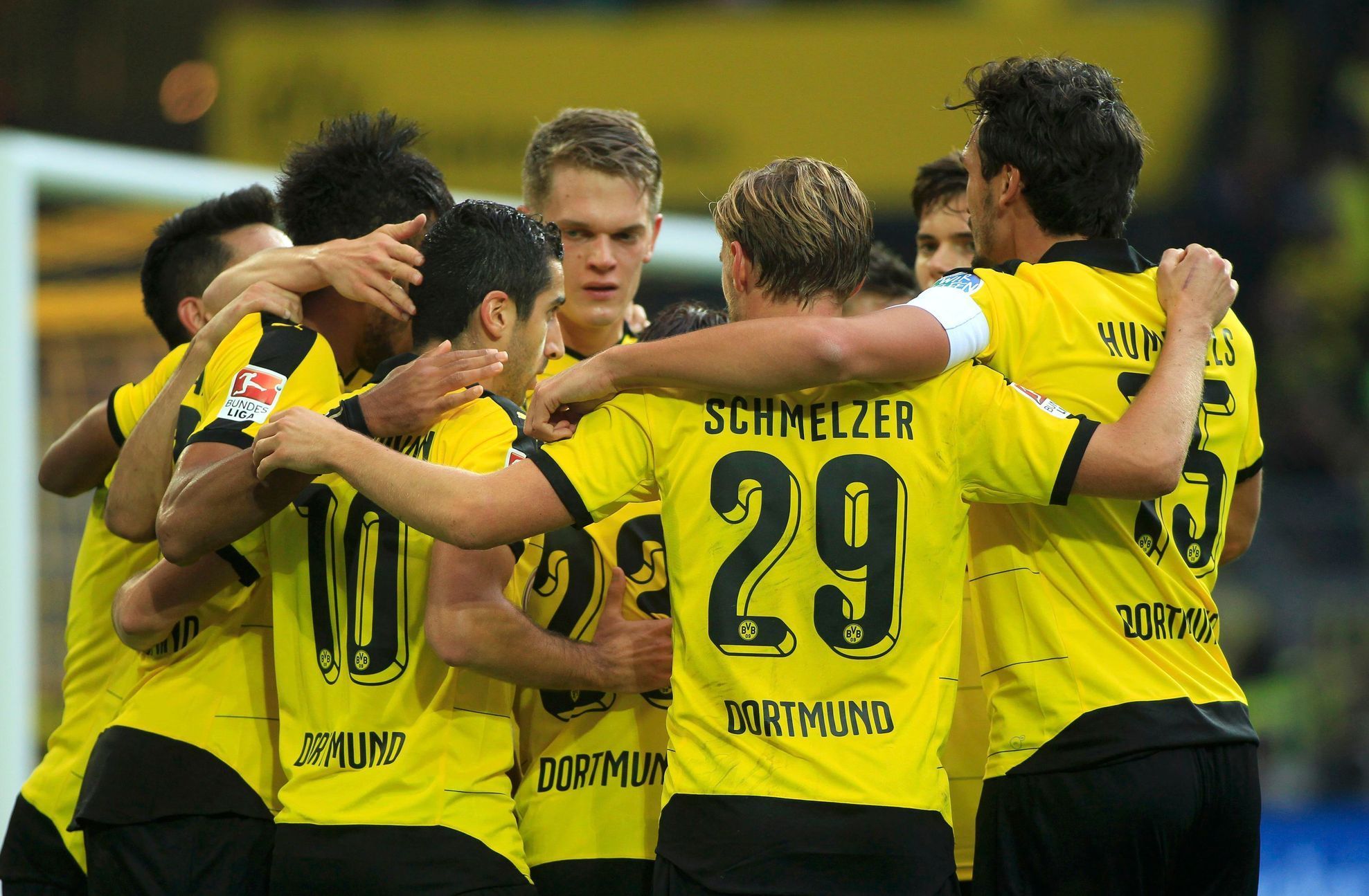 Radost fotbalistů Dortmundu