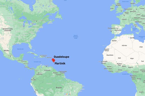 Kde leží Guadeloupe a Martinik?