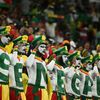 Senegalští fanoušci v zápase MS 2022 Senegal - Nizozemsko
