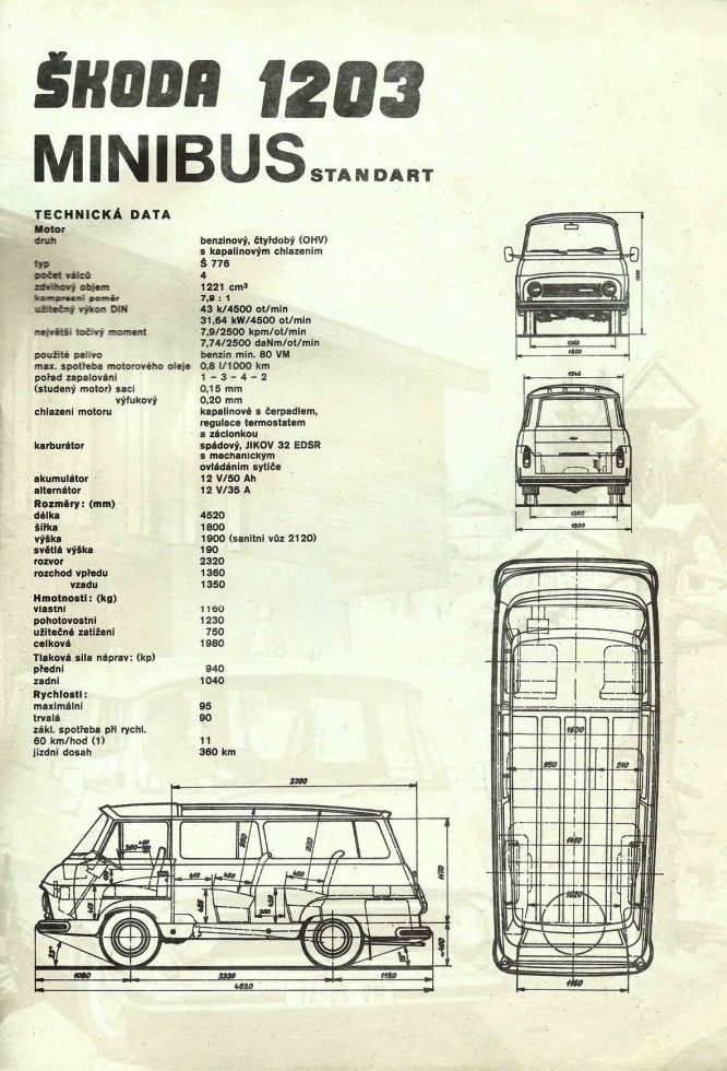 Škoda 1203 katalog