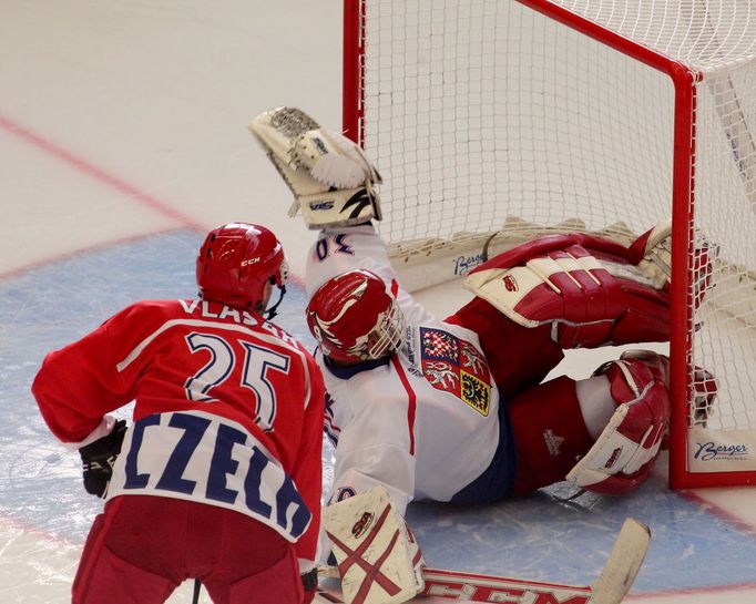 Exhibice hokejových hvězd v Jihlavě (Vlasák, Hašek)