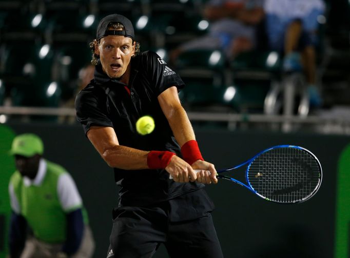 Tomáš Berdych na turnaji v Miami.