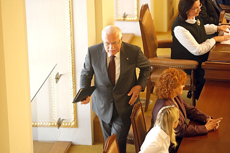 Václav Klaus ve sněmovně