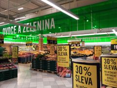Nově otevřený hypermarket Albert v Plzni  - bývalý Interspar.