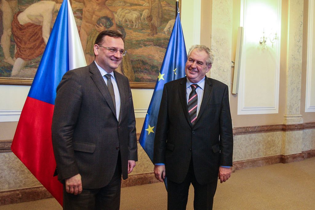 Miloš Zeman poprvé na jednání vlády