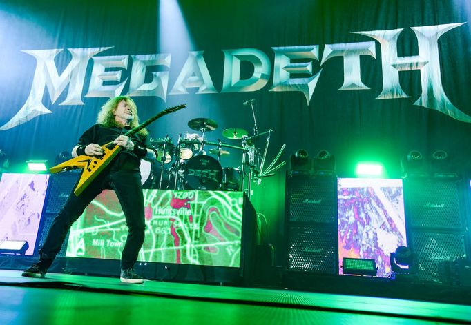 Zpěvák a kytarista Megadeth Dave Mustaine.