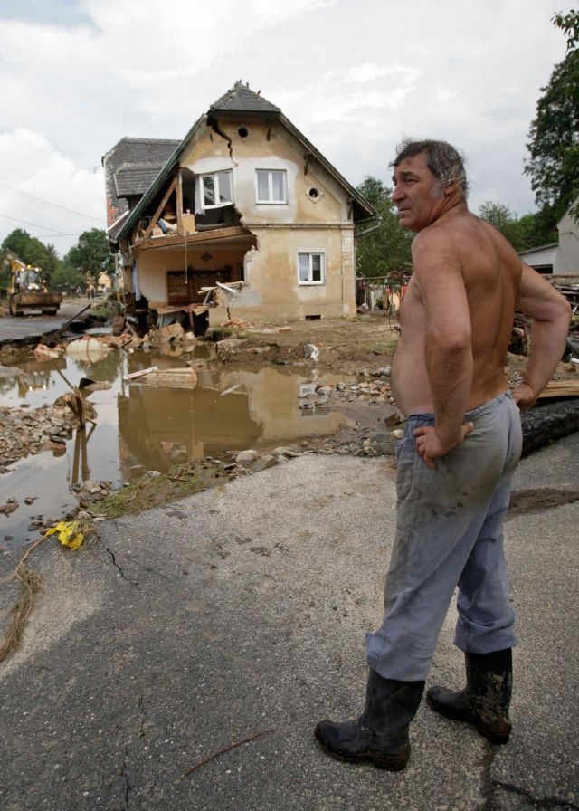 Snímky českých povodní obletěly svět