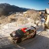 Kevin Abbring (VW) na trati Rallye Monte Carlo 2021