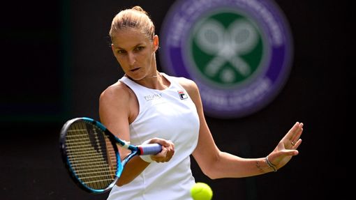 Karolína Plíšková na Wimbledonu.