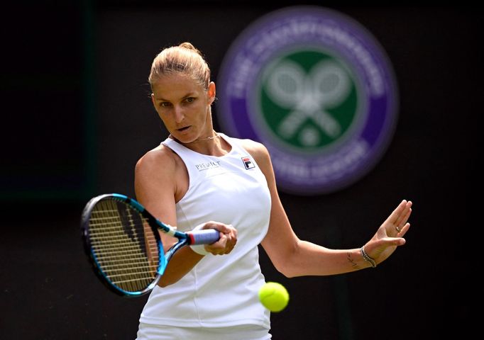 Karolína Plíšková na Wimbledonu.