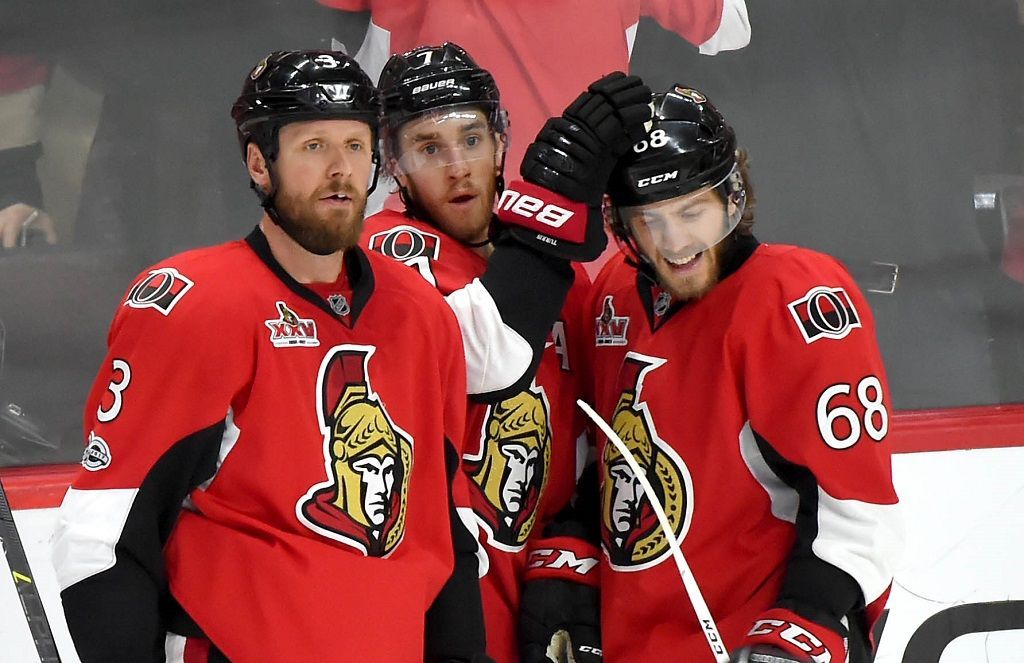 Ottawa Senators (Methot, Turris a Hoffman)