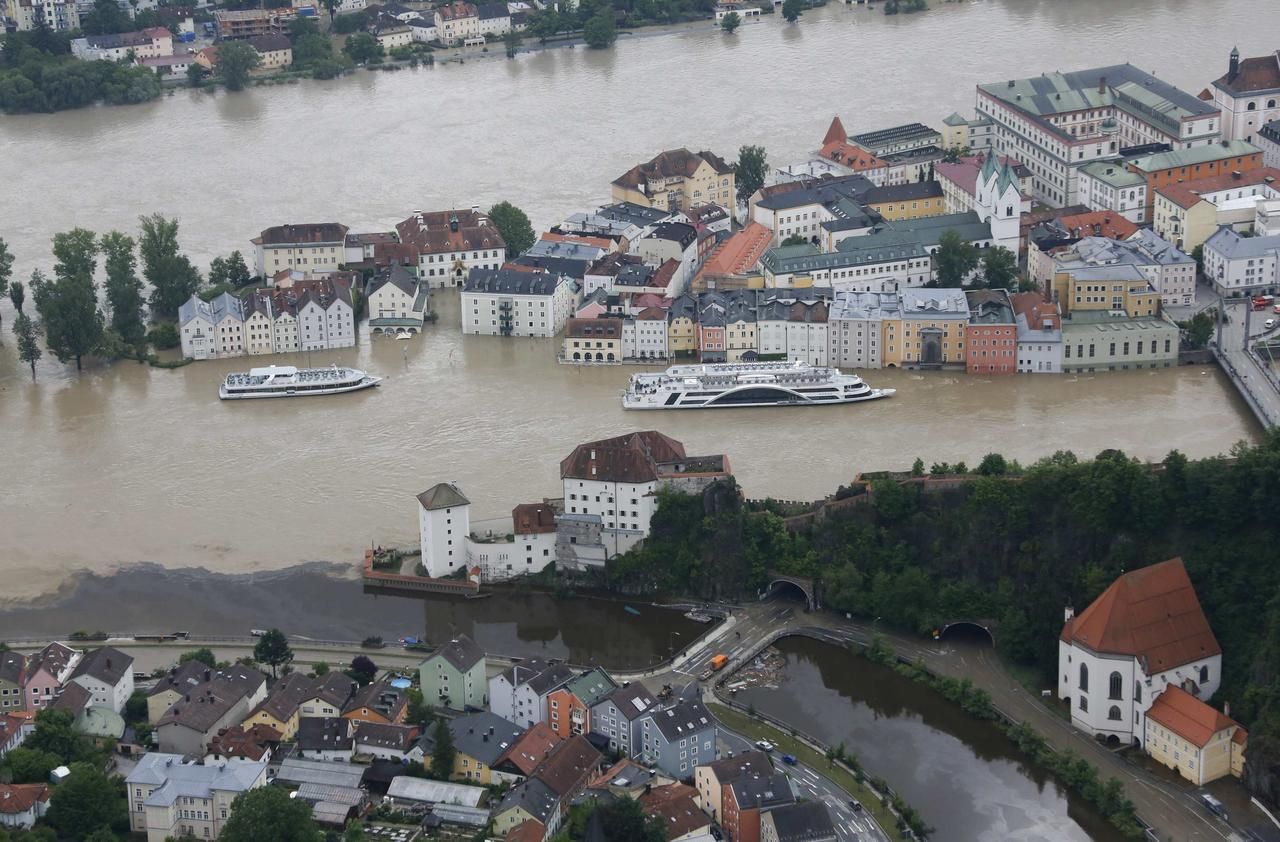 Německo pod vodou: Takto to uvidíte jen z letadla. / Dunaj a ostatní