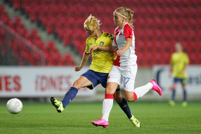 Liga mistrů žen: Slavia - Bröndby: Tereza Kožarová