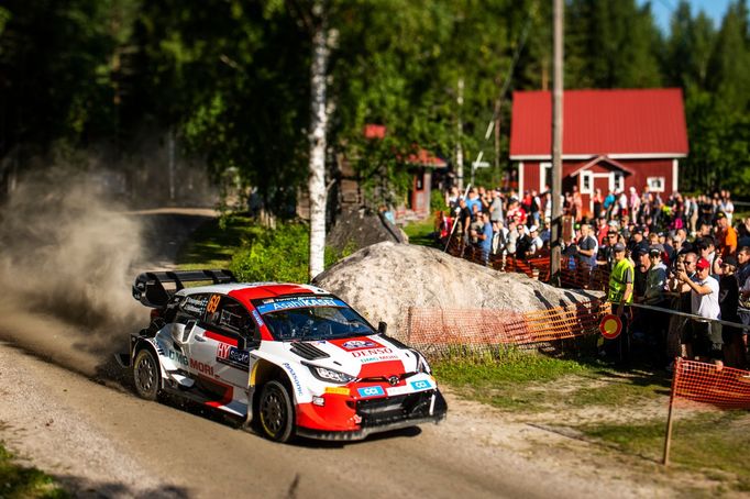 Kalle Rovanperä, Toyota na trati Finsko rallye 2022