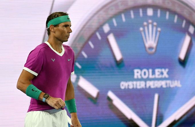 Tennis - Australian Open - Men's Singles Final - Melbourne Park, Melbourne, Australia - January 31, 2022 Spain's Rafael Nadal during the final against Russia's Daniil Med