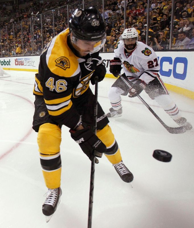 Čtvrtý zápas finále Stanley Cupu: Boston Bruinss - Chicago Blackhawks