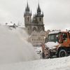 zima sníh praha staroměstské náměstí kalamita