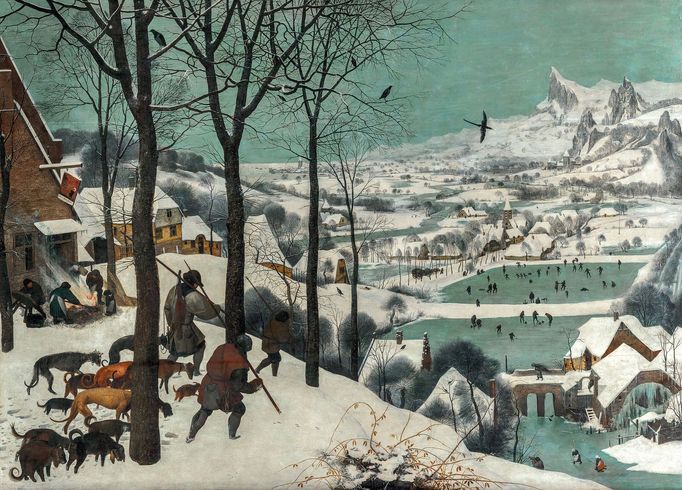 Pieter Bruegel starší: Lovci ve sněhu, 1565