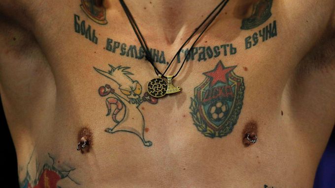 Tetování fanouška CSKA Moskva