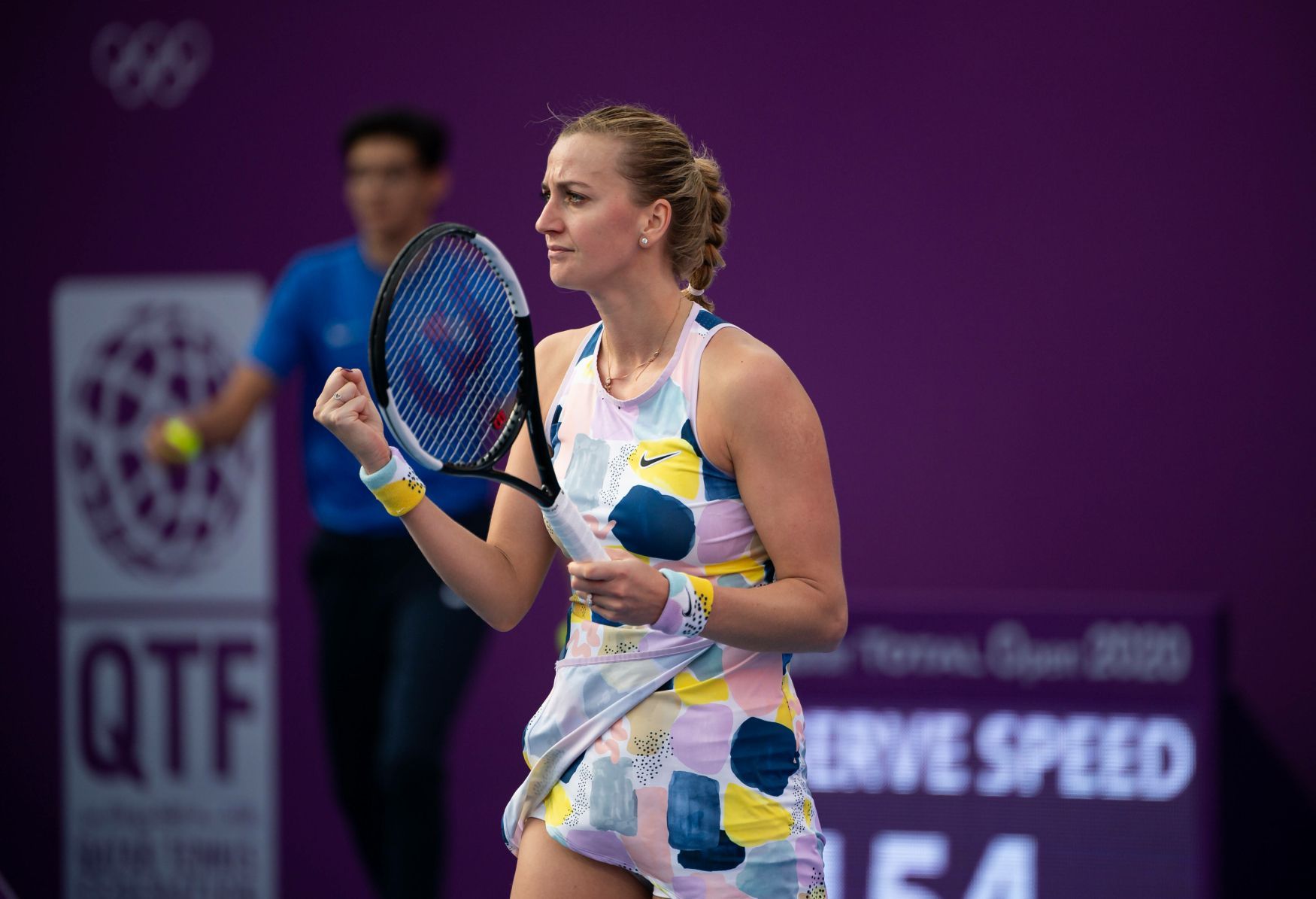 Petra Kvitová na turnaji v Kataru 2020