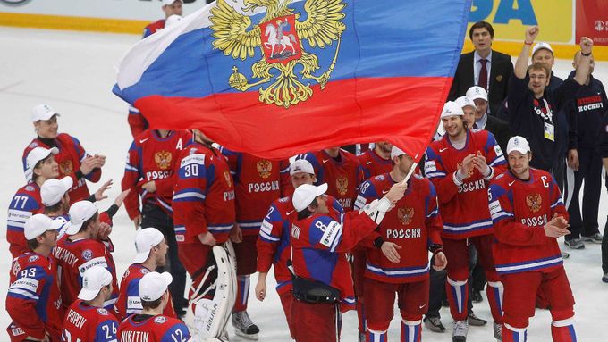 Rusové se radují po vyhraném finále se Slovenskem
