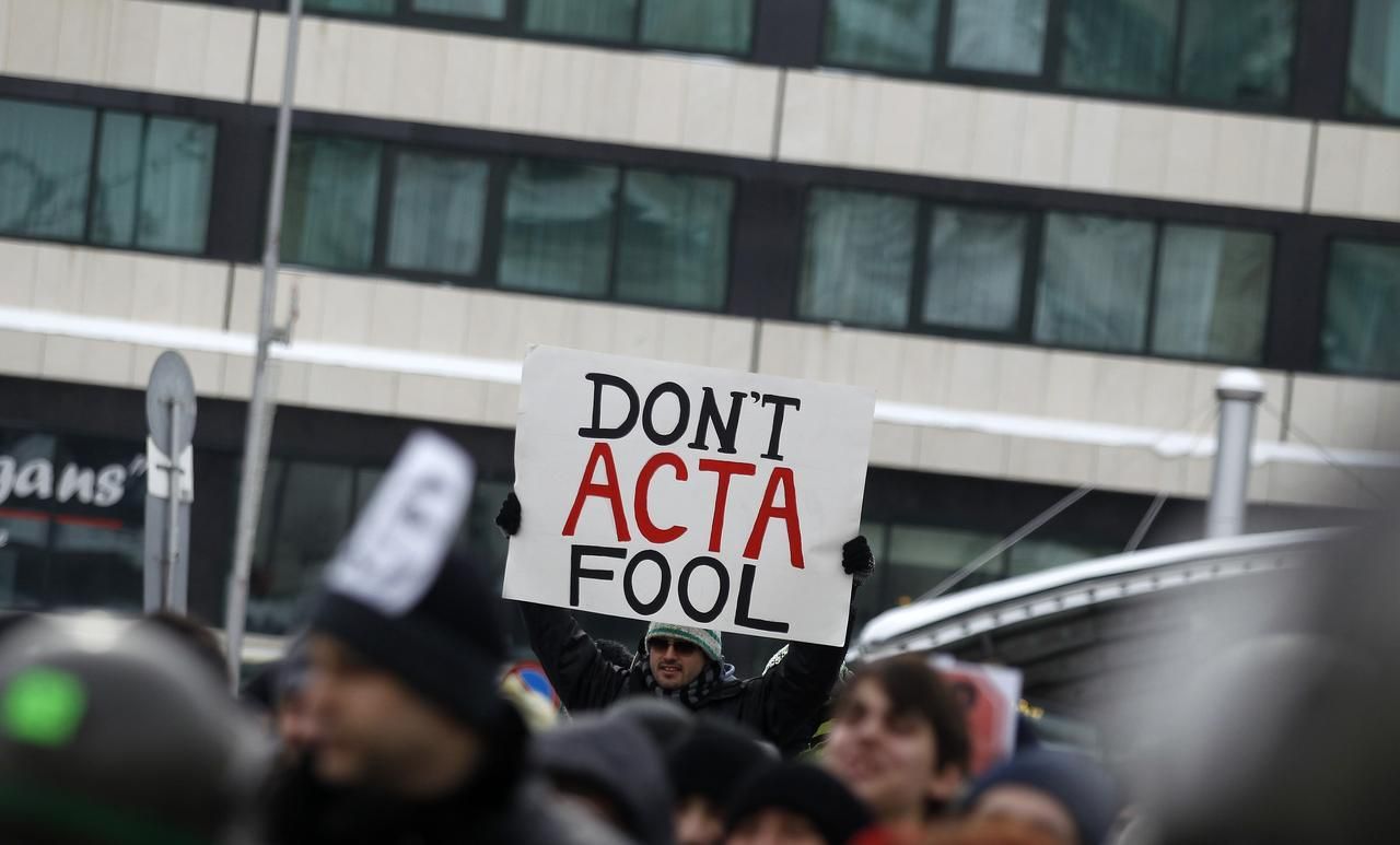 Bulhaři protestují proti ACTA