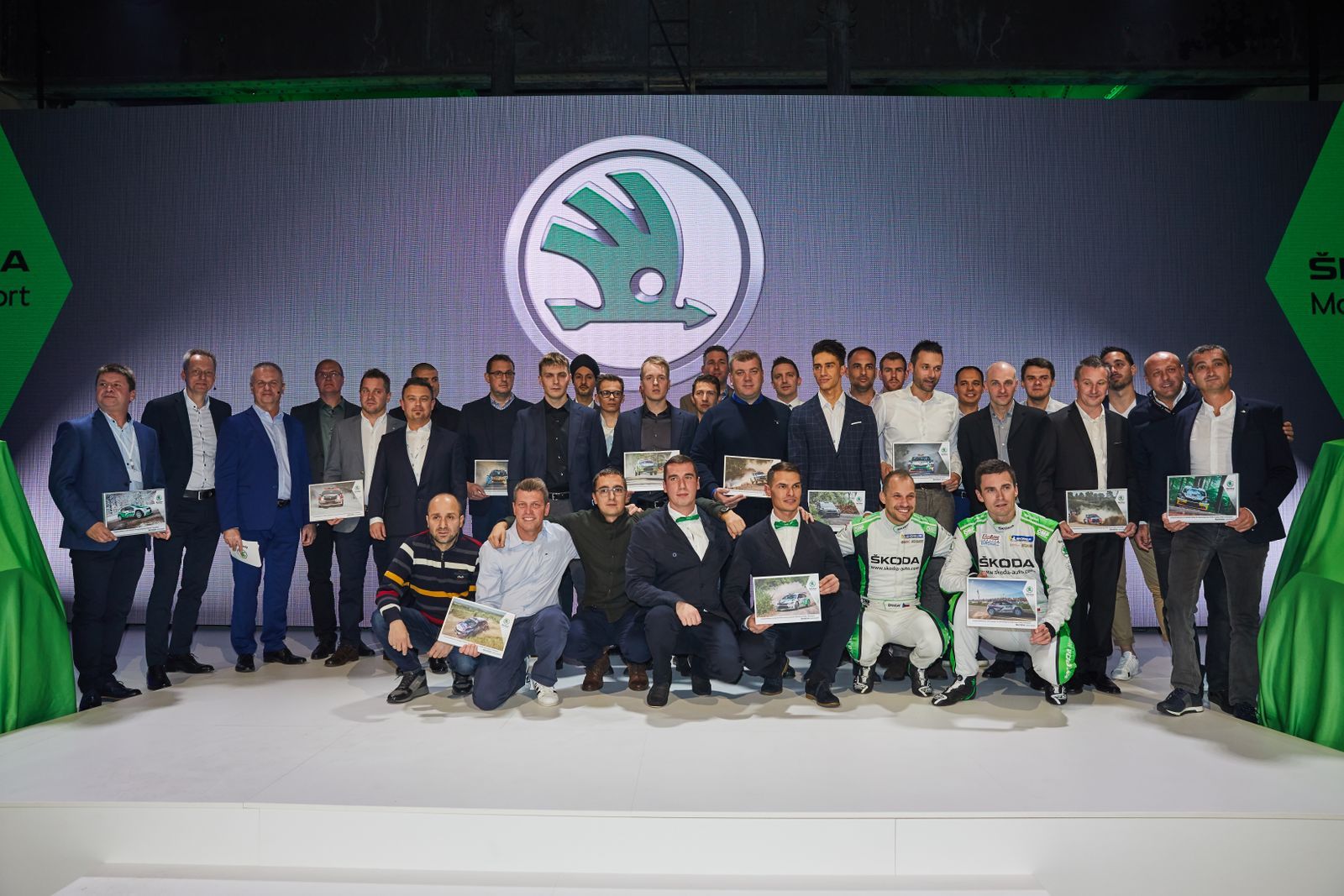 Škoda Motorsport 2018 nová továrna, oslava triumfu v rallye