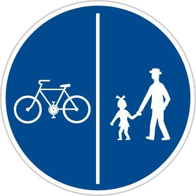 Stezka pro chodce a cyklisty s odděleným provozem