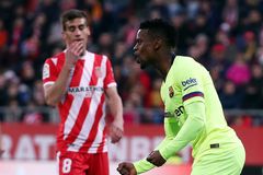 Barcelona vyhrála v Gironě, Messi skóroval posedmé v řadě, Real porazil Espaňol