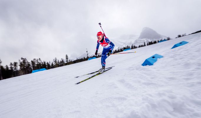 SP v Canmore, hromadný start Ž: Eva Puskarčíková