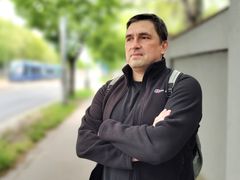 Historik, dokumentarista a fotograf ruského původu Vladimir Pomortzeff. 5. května 2025.