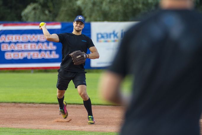 Arrows Ostrava - HC Vítkovice, baseballová exibice 2016